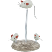 Интерактивна котешка играчка Trixie Mice on springs мишлета на пружини с добавена котешка трева